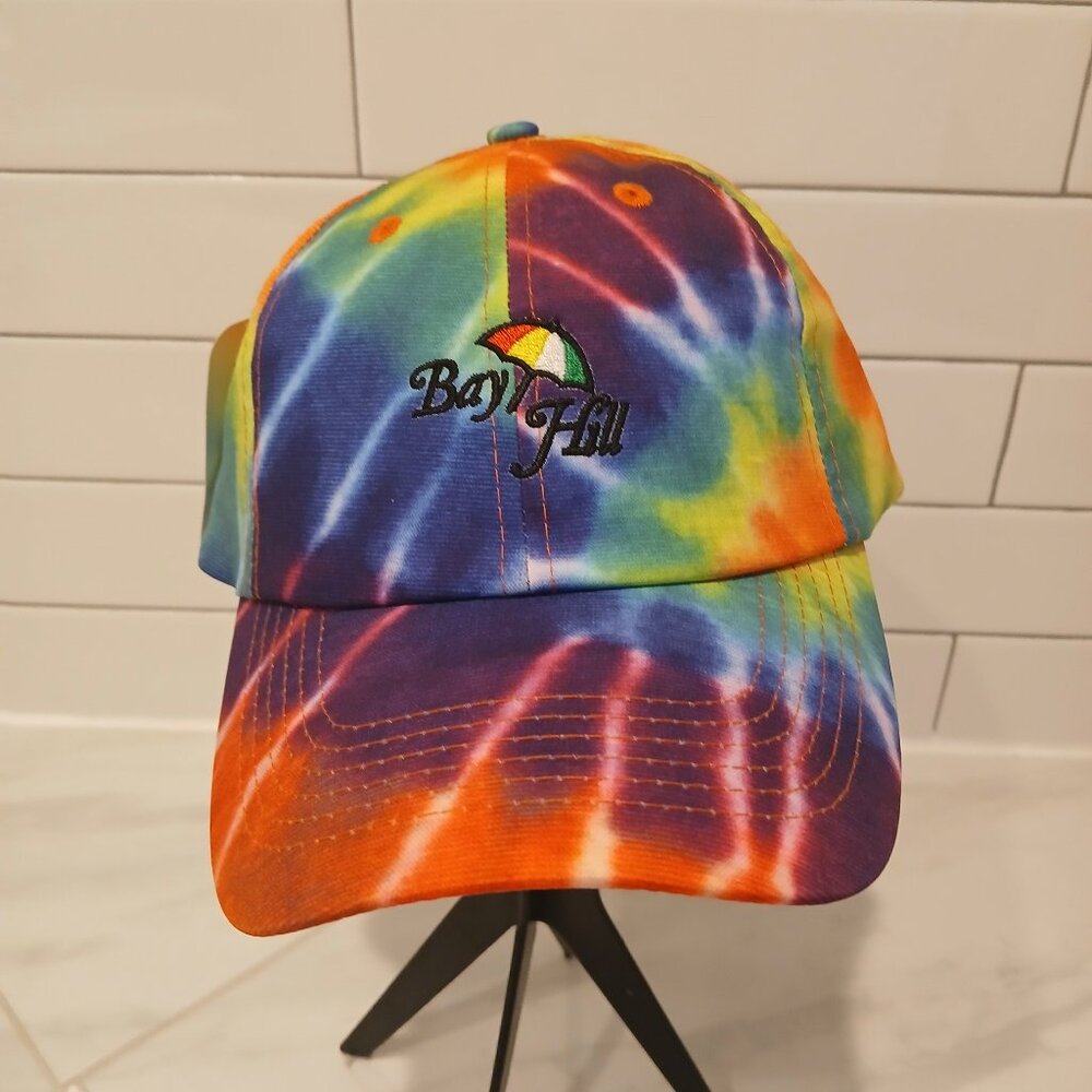 Arnold Palmer Invitational, RARE "Hullabaloo" tie dye, hat Bay Hill logo NWT